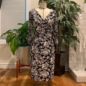 Ralph Lauren wrap front jersey dress.